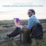 MRINCA Carrying Case Compatible with Anker SOLIX C300 Portable Power Station, Protective Storage Bag with Pockets for Outdoor Travel Camping Charging Accessories (NOT For SOLIX C300 DC)