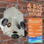 50 Amp Generator Cord and Inlet Box Combo