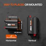 LiTime 12V 60A DC to DC Charger for 14.6V LiFePO4 Lithium Lead Acid AGM Gel Batteries, 3-Stage Fast Battery Charger for RVs, Campers, Trailers, Solar System, Home Backup and Off-Grid