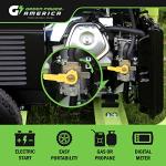 Green-Power America Dual Fuel Portable Generator 10000 Watt,Gas or Propane Powered,Electric Start, Home Back Up & RV Ready