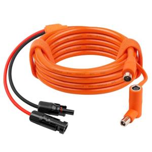 XRDS -RF Solar Panel to DC 8mm Adapter Cable 10FT, Solar Connector to DC7909/8020 Male Plug Extension Cord, 12AWG+14AWG Tinned Copper Wire Compatible with Portable Power Station