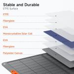 400W Portable Solar Panel for Power Station, 24% High Efficiency Lightweight ETFE Foldable Solar Panel Charger, MC4 Output, IP65 Waterproof, for Outdoor Camping, RV, Emergency Power Supply