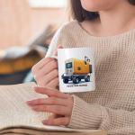 Personalized Towable Generator Vehicle Coffee Mug – Custom Name Ceramic Cup, Unique Gift for Drivers, Mechanics, Car Lovers, Father's Day, Birthday, Christmas, Boys Birthday zVyaSE