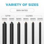 FIRMERST 10 Gauge 4 Conductor Portable Power Cable 10Ft, 10/4 300V SJTW Electrical Wire for Heavy Tool EV Generator Welding