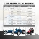 410-30044 12V Starter Compatible for Ford Farm Diesel Tractor 2000 3000 4000 5000, Case Loader Backhoe, New Holland Diesel, Ford Industrial,Lester 16608, Case K919752, LRS00212-1 Year Support