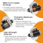 410-30044 12V Starter Compatible for Ford Farm Diesel Tractor 2000 3000 4000 5000, Case Loader Backhoe, New Holland Diesel, Ford Industrial,Lester 16608, Case K919752, LRS00212-1 Year Support