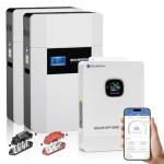 ECO-WORTHY Home Power Backup Station, 10240Wh Wall-Mount LiFePO4 Battery with Conduit Box, Bluetooth & WiFi + 10000W Solar Inverter Charger, Fast Charge, Home Backup & Solar System