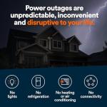 Generac 18kW Home Standby Generator for home use with 200 amp transfer switch, built-in cellular connectivity, whole house generator for power backup