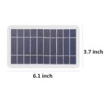 5V 400mA Solar Panel 2W Output USB Outdoor Portable Solar Charging Panel for mini Fans, Toy Cars, Small Drones, Surveillance Cameras, Lawn Lights, etc, (NOT Support Cell Phone Charging)