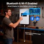 ECO-WORTHY Home Power Backup Station, 10240Wh Wall-Mount LiFePO4 Battery with Conduit Box, Bluetooth & WiFi + 10000W Solar Inverter Charger, Fast Charge, Home Backup & Solar System