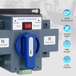 110V 63A 2P Dual Power Automatic Transfer Switch, Dual Power Generator Changeover Switch, Automatic & Manual Conversion Options, ATS, 50/60HZ AC-33iB