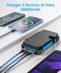 Mvpkings 38800mAh Solar Power Bank with Fast Charging