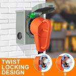 Ficstar 25FT 50 Amp Generator Cord and Inlet Box