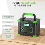 330W Portable Solar Generator with Fast Charging