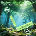 8 Pack Rechargeable AAA NiMH Batteries 300mAh