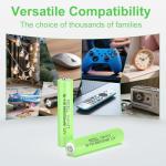 8 Pack Rechargeable AAA NiMH Batteries 300mAh