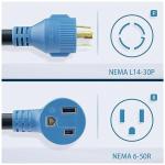 30 Amp Generator to Welder Adapter Cord