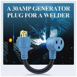 30 Amp Generator to Welder Adapter Cord