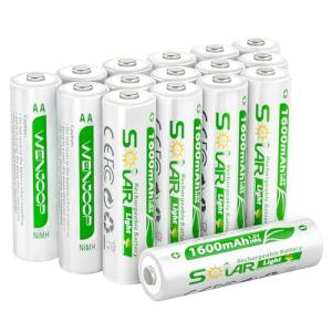 16 AA Rechargeable Batteries for Solar Lights