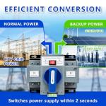 110V Dual Power Automatic Transfer Switch 63A