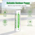 16 AA Rechargeable Batteries for Solar Lights