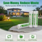 16 AA Rechargeable Batteries for Solar Lights