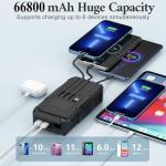 Kigoker 66800mAh Solar Power Bank with Crank