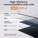 FlexSolar 20W 12V Solar Battery Charger Kit