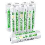 WENJOOP 8 AA Rechargeable Batteries for Solar Lights