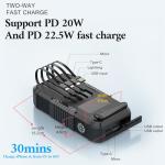 Kigoker 66800mAh Solar Power Bank with Crank