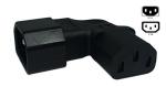 Cerrxian 3 Pin C14 to C13 Power Adapter