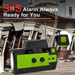 Portable Emergency Weather Radio with Flashlight & Charger