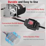 110V Electric Oil Transfer Pump Kit, 8 GPM