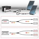 iGreely 8mm Y Splitter Adapter for Solar Power