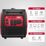 5000 Watt Quiet Portable Inverter Generator with Electric Start