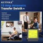 KUTTOLE 15 Amp Automatic Transfer Switch for Generators