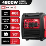 5000 Watt Quiet Portable Inverter Generator with Electric Start
