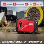 5000 Watt Quiet Portable Inverter Generator with Electric Start