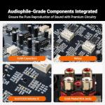 Fosi Audio ZP3 Balanced Preamp for Home Audio, 2 RCA and 1 XLR Inputs, RCA/XLR Outputs and Sub-Out, Pre Amp for 2 Channel Stereo and 2.1 Setup, Pre Amplifier with HPF High Pass Filter and Tone Control