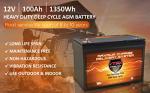 QTY4 VMAX SLR100 AGM deep cycle SLA battery 12 Volt 100Ah ea.(400Ah total) Maintenance free sealed batteries for Use with PV Solar Panels, wind turbine, UPS backup generators and other applications
