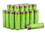 Amazon Basics 24-Pack Rechargeable AA NiMH High-Capacity Batteries, 2400 mAh, 1.2V, Low Self Discharge, Pre-Charged, Recharge up to 400x Times