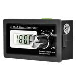 4-20mA Signal Generator, High Precision Current Loop Calibrator 3-21mA Adjustable DC Analog Simulator for Two-Wire Transducer Test, Industrial PLC & Sensor Debugging