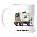Personalized Towable Generator Vehicle Coffee Mug – Custom Name Ceramic Cup, Unique Gift for Drivers, Mechanics, Car Lovers, Father's Day, Birthday, Christmas, Boys Birthday C1kE9u