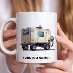 Personalized Towable Generator Vehicle Coffee Mug – Custom Name Ceramic Cup, Unique Gift for Drivers, Mechanics, Car Lovers, Father's Day, Birthday, Christmas, Boys Birthday C1kE9u