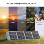 200W Portable Solar Panel 12V, 10.4 lbs Lightweight Foldable Panel with Better Low-Light Performance, MC4, USB-C and USB-A, IP65 for Power Stations, RV, Camping and Backup Power
