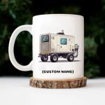 Personalized Towable Generator Vehicle Coffee Mug – Custom Name Ceramic Cup, Unique Gift for Drivers, Mechanics, Car Lovers, Father's Day, Birthday, Christmas, Boys Birthday C1kE9u