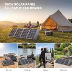 200W Portable Solar Panel 12V, 10.4 lbs Lightweight Foldable Panel with Better Low-Light Performance, MC4, USB-C and USB-A, IP65 for Power Stations, RV, Camping and Backup Power