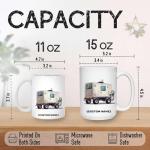 Personalized Towable Generator Vehicle Coffee Mug – Custom Name Ceramic Cup, Unique Gift for Drivers, Mechanics, Car Lovers, Father's Day, Birthday, Christmas, Boys Birthday C1kE9u