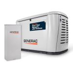Generac 14kW Home Standby Generator for home use with 200 amp transfer switch, built-in cellular connectivity, whole house generator for power backup