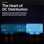 Victron Energy Lynx Power in Battery Connector - Modular M8 DC Bus Bar with 4 Connections for Batteries, Loads, or Chargers - Supports Cables up to 22mm - Part of Lynx Distribution System